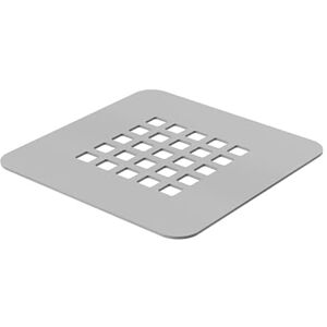 ERCOS Grille de Bonde pour Receveur de Douche Stone, Acier Inoxydable, Facile à Nettoyer, 125x125 mm, Couleur Blanc Mat - Publicité