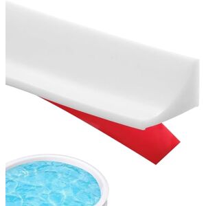 Jortmrd 100cm Blanc Barriere de Douche Pliable Joint Porte Douche Silicone Barriere de Douche Anti Débordement Barrage Eau Douche Autocollante pour Baignoire, Coins, Évier - Publicité