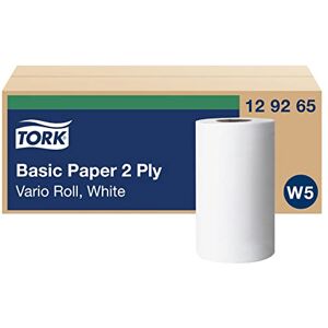 Tork Papier d'Essuyage Basic Vario Rouleau blanc W5, Essuie-mains multi-usages, 10 x 55 m, 129265 - Publicité