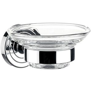 Emco Porte-savon Polo cristal verre transparent, 1 pièce, chrome, 073000100 - Publicité