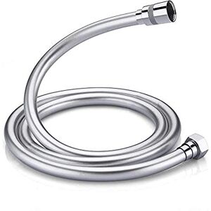 GRIFEMA COMPLENTO-G852 Flexible de Douche Universel (G1/2 pouces, 1.5M), Tuyau de Douche Anti-Torsion et Anti-Pliure, PVC/Blanc - Publicité