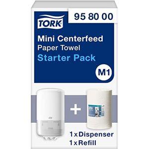 Tork Starter Pack pour Mini Bobine à Dévidage Central blanc M1, utilisable d'une seule main, 958000 - Publicité