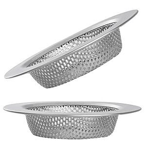 RTRTGS 2 Pcs Filtre évier Cuisine,Filtre à évier en Acier Inoxydable,Filtre en métal Bain lavabo Filtre pour Salle de Bain Cuisine 7.5cm /2.95" de diamètre - Publicité