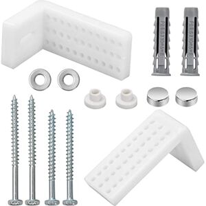 Wisebom Kit Fixation WC au Sol,Vis Fixation WC, Fixation sur Pied Toilet, Kit de Fixation Cuvette WC y Compris Bouchon d'Extension, Support de Montage pour Fixation/Pièces de Rechange(Vis 69mm) - Publicité