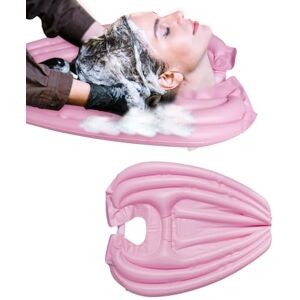 Pekelin Bacs Shampooing Domicile Tapis de Shampooing Gonflable Portable Mobile Lavabo pour Patients Post Opératoires Blessés de Femmes Enceintes Alitées Enfants Rose - Publicité