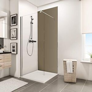 Schulte 1 panneau mural 90 x 210 cm revêtement salle de bain douche, épaisseur panneau décoratif 3 mm, résistant aux rayures, 1.89 m², taupe, DécoDesign COULEUR D1900921-F 678 - Publicité