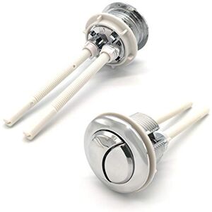 Lechengjia 2 PièCes 38mm Boutons Poussoirs De Toilette Double Chasse Bouton, Standard Chrome Plaqué Argent Wc RéServoir Boutons, Bouton De Chasse D'Eau Wc Standard De Rechange, Pour Chasse D'Eau Wc - Publicité