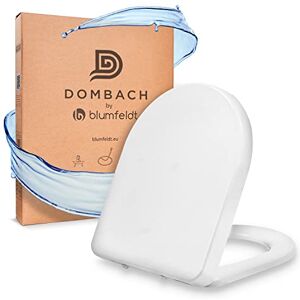 Dombach® Senzano Abattant WC avec Frein de Chute (Forme D, Blanc) - Premium  Lunette WC Antibactérien - Lunette de Toilette Clipsable, Amortie,  Ergonomique, Duroplast - Abattant Toilette, Cuvette WC - Comparez sur