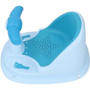 BROLEO Siège de bain bébé, Dossier Forte Ventouse Bébé Douche Siège Ouverture latérale pour Salle de Bains (Bleu) - Publicité