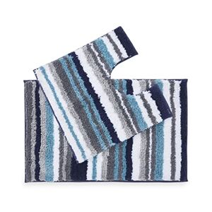 Penguin Home Bath Mat Tapis de Bain touffeté et Contour, 100% micropolyester, Multicolore, 51x81cm and 51x51cm - Publicité