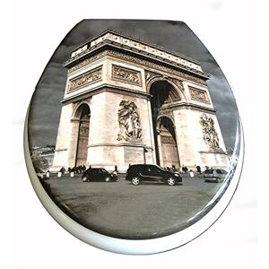 ADOB Siège toilette duroplast modèle „Paris“ avec abattant automatique amovible pour le nettoyage (soft close, descente progression) - Publicité