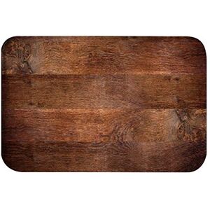 A.Monamour Vieux Grunge Planches De Bois Plancher Texture Du Bois Fond Absorbant Flanelle Tapis De Bain Antidérapants Tapis De Sol Tapis De Passage Runner Tapis De Salle De Bain Douche Cuisine 40x60cm - Publicité