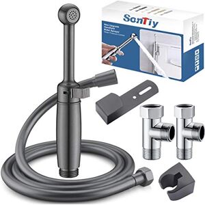 SonTiy Pulvérisateur de bidet pour toilettes, bidet à main, kit de nettoyage Shattaf pour siège de toilette, salle de bain, couche en tissu pour bébé, hygiène personnelle, laiton massif - Publicité