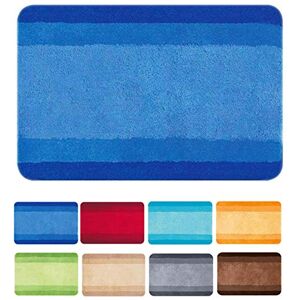Spirella Tapis de Bain Polyester Balance 70x120cm Bleu - Publicité