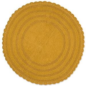 DII Crochet Collection Tapis de Bain réversible Rond 70 cm de diamètre Doré Miel - Publicité