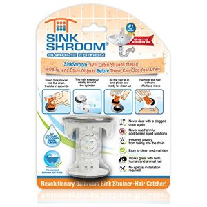 SinkShroom Tubshroom  Filtre, Silicone, Chrome, Standard - Publicité