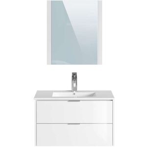 Conforama Ensemble de salle de bain 80 cm ETOILE coloris blanc