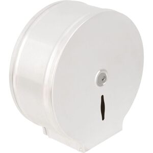 Jvd Distributeur papier toilette rouleau jumbo JVD métal blanc