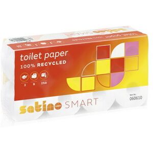 Papier toilette Smart, 2 couches, blanc - Lot de 3