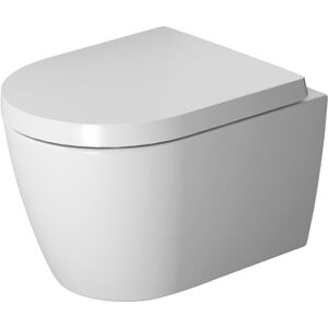 Duravit ME by Starck - Pack Cuvette suspendue a fond creux compact Rimless blanc sans WonderGliss 45300900A1