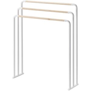 Yamazaki Porte serviettes en métal 3 barres - Blanc