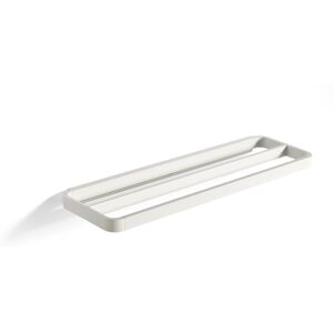 Zone Porte-serviettes double en aluminium blanc