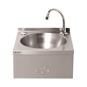 Gastronoble Lavabo Lave Mains Inox Commande au Genou Basix