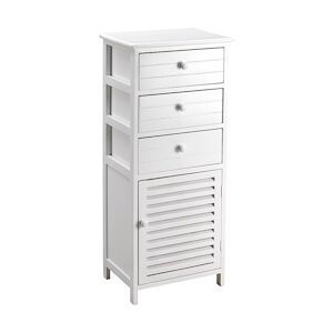 King Home Commode 40x29x93h cm Blanc