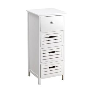 King Home Commode 35x30x81h cm Blanc