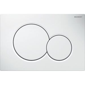 Geberit Plaque de déclenchement SIGMA 01 blanc pour réservoir UP320 / UP720 - GEBERIT - 115.770.11.5