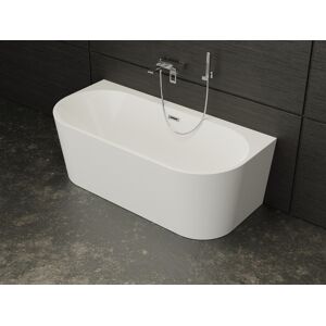 SPALINA Baignoire semi-îlot murale NAOS 170x80cm,