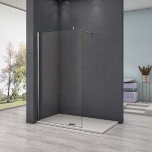 AICA paroi de douche 90x200cm en 8mm verre anticalcaire paroi latérale douche italienne Douche - Publicité