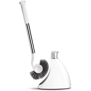 simplehuman Brosse WC en Acier Inoxydable et Plastique Blanc Blanc - Publicité