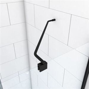 Non communiqué Barre de fixation d'angle noir mat pour douche a l'italienne - BARRE DE FIXATION MURALE D'ANGLE rouge - Publicité