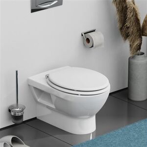 Non communiqué Schütte Abattant WC WHITE avec noyau en bois avec frein de chute, blanc, emballage brun e-commerce - Publicité