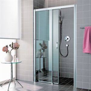 Non communiqué Porte de douche coulissante à 2 éléments 120 cm ouvrant gauche 3960045 - Publicité