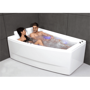 SPALINA Baignoire balneo 2 places SANGHA DUO Wave Gauche L170xl(120x70)xH50cm,