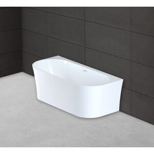 Baignoire semi-îlot murale RUBY 170x80cm,