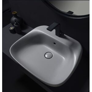 Ceramica Flaminia Lavabo Fluo 70 Cenere - Senza foro rubinetto