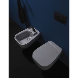 Ceramica Flaminia Toilet Fluo Go Clean suspendu - Avec siège à chute lente Slim FUCW05