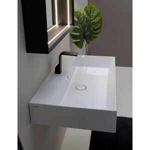 Ceramica Flaminia Lavabo Applight 80x47 à poser ou suspendu  - Con 3 Fori Rubinetteria - Con Barra