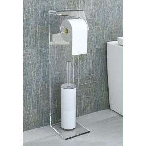 Petrozzi Porte rouleau de papier toilette et brosse de toilette Eco 1 en Plexiglas en 18