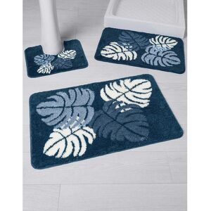 Tapis de bain motif jungle - Blancheporte Bleu Contour : 50x40cm