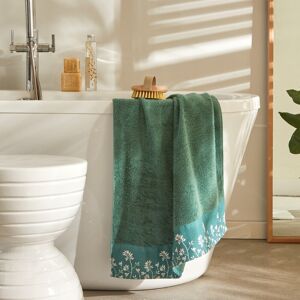 E?ponge coton bouclette 420 g/m2 liteau motif floral - Drap De Douche : 70x130cm - Vert - ColombineCette eponge au motif bucolique et champetre vient egayer votre salle de bain et faire de la toilette un moment reconfortant d'une incroyable douceur. On ne