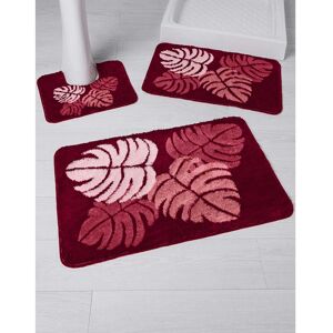 Tapis de bain motif jungle - Blancheporte Violet Contour : 50x40cm