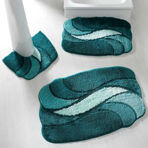 Tapis de bain petales - Blancheporte Turquoise Contour : 50x40cm