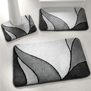 Tapis de bain motif vegetal - Blancheporte Gris Tapis de bain : 50x80cm