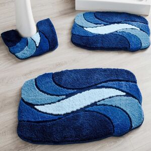 Tapis de bain petales - Blancheporte Bleu Tapis de bain : 50x80cm