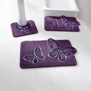 Blancheporte Tapis de bain fantaisie Papillons - Blancheporte Violet Contour : 50x40cm