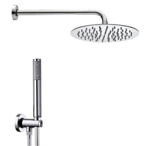 Bossini Kit de douche avec pommeau de 20 cm Bossini Tetis avec douchette et flexible M92050000030008